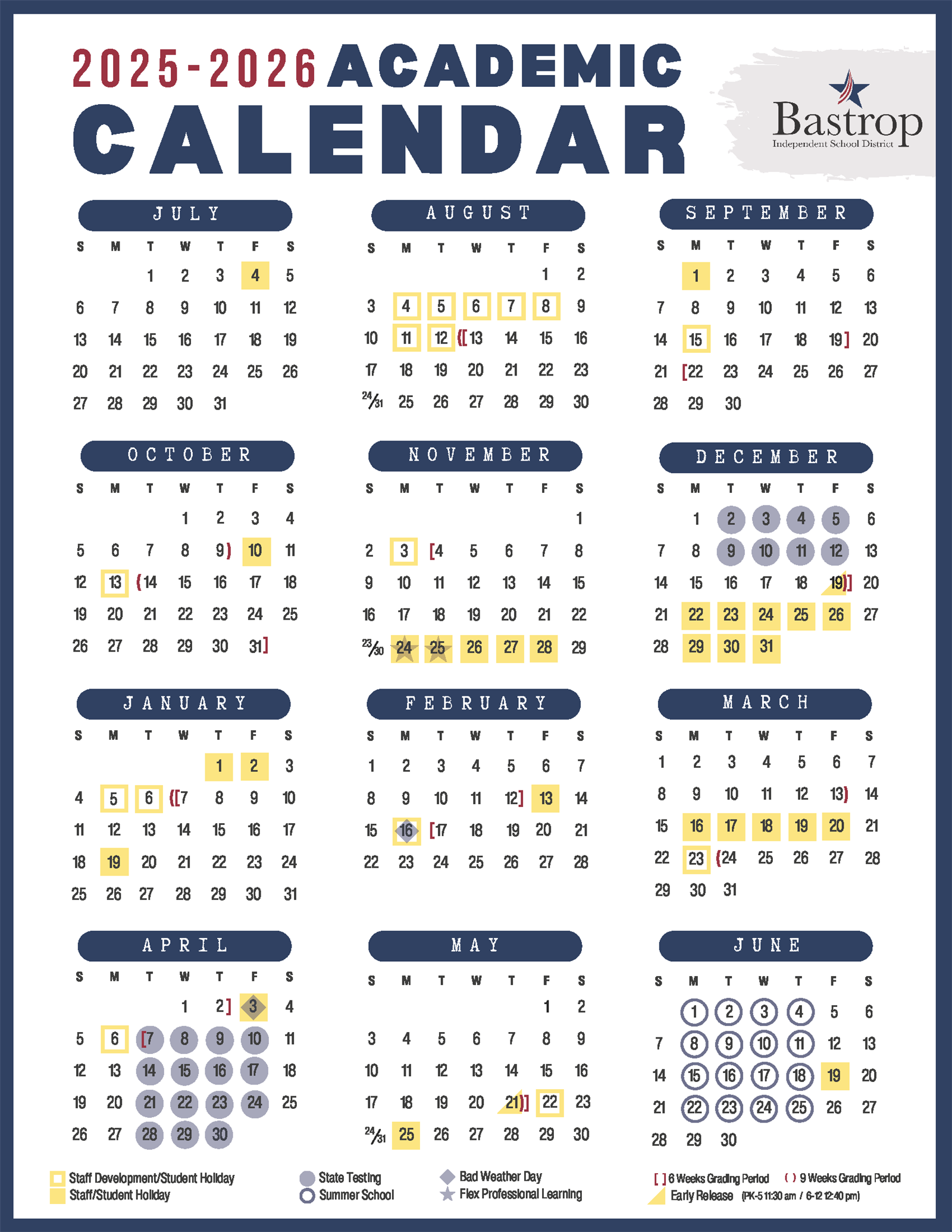 2025-26 Calendar